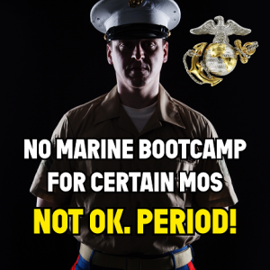 US Marines - no bootcamp for non-combat roles?