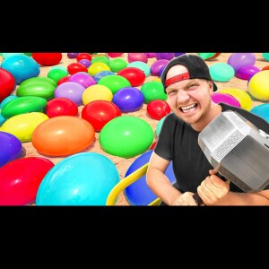 Escaping 1,000 Layers GIANT WATER BALLOONS!
