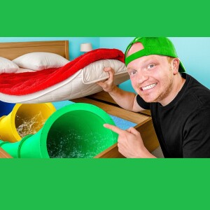 I Built 10 Secret Waterslides In My House!