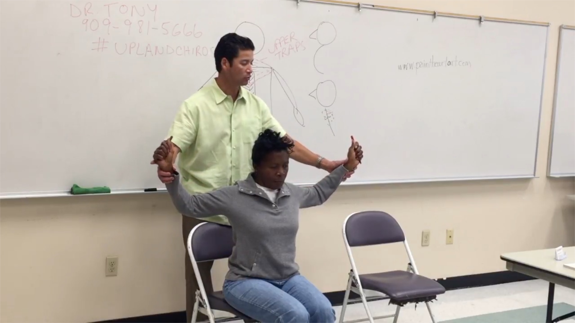 Upper Back and Shoulder Recovery Exercises @ Gibson Nov '17 by Upland Claremont Cucamonga Chiropractor
