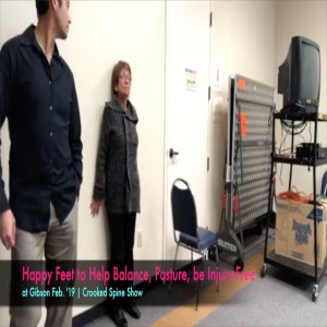 Happy Feet -Help Balance, Posture, stay Injury-Free. @Gibson Feb. '19. Crooked Spine Show