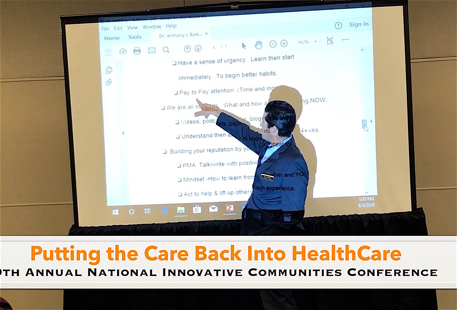 Care Back into HealthCare. @9th Innovative Conference Outreach with Upland Claremont Cucamonga Chiropractor
