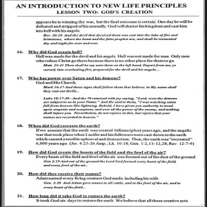 Bible study 📚 Discipleship Lesson 2 : God’s Creation🔥🚨PT11