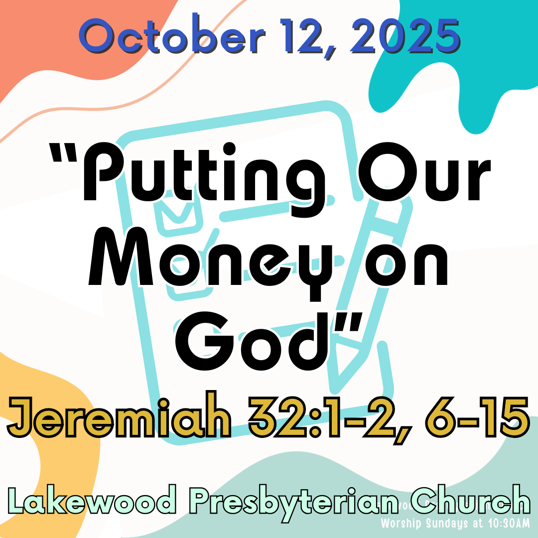 "Putting our Money on God"