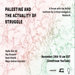 Palestine and the Actuality of Struggle: A Forum with BICAR