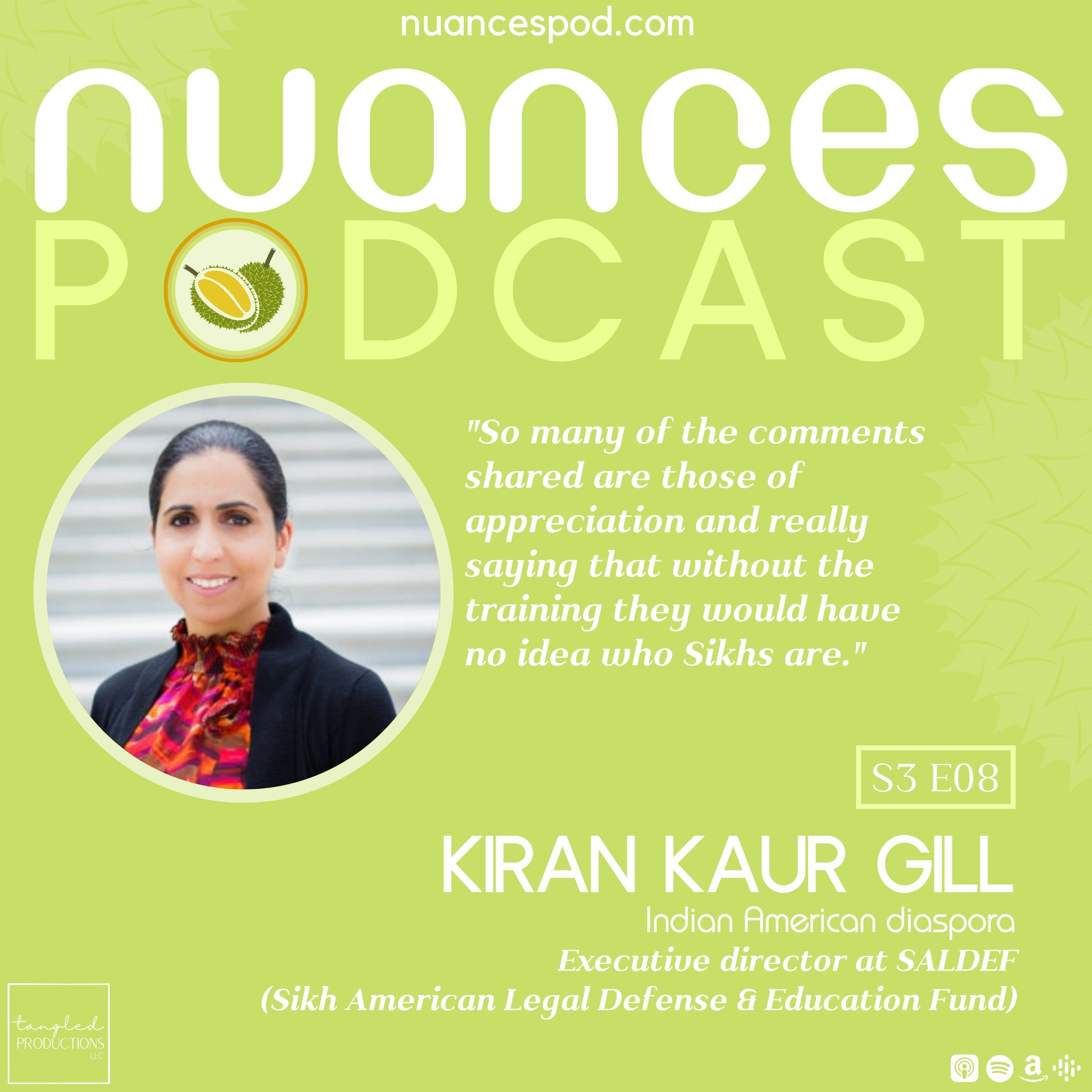 S3 E08: Kiran Kaur Gill on fighting Turban Myths with occupationally relevant training programs at the TSA, FBI, and other law enforcement agencies.