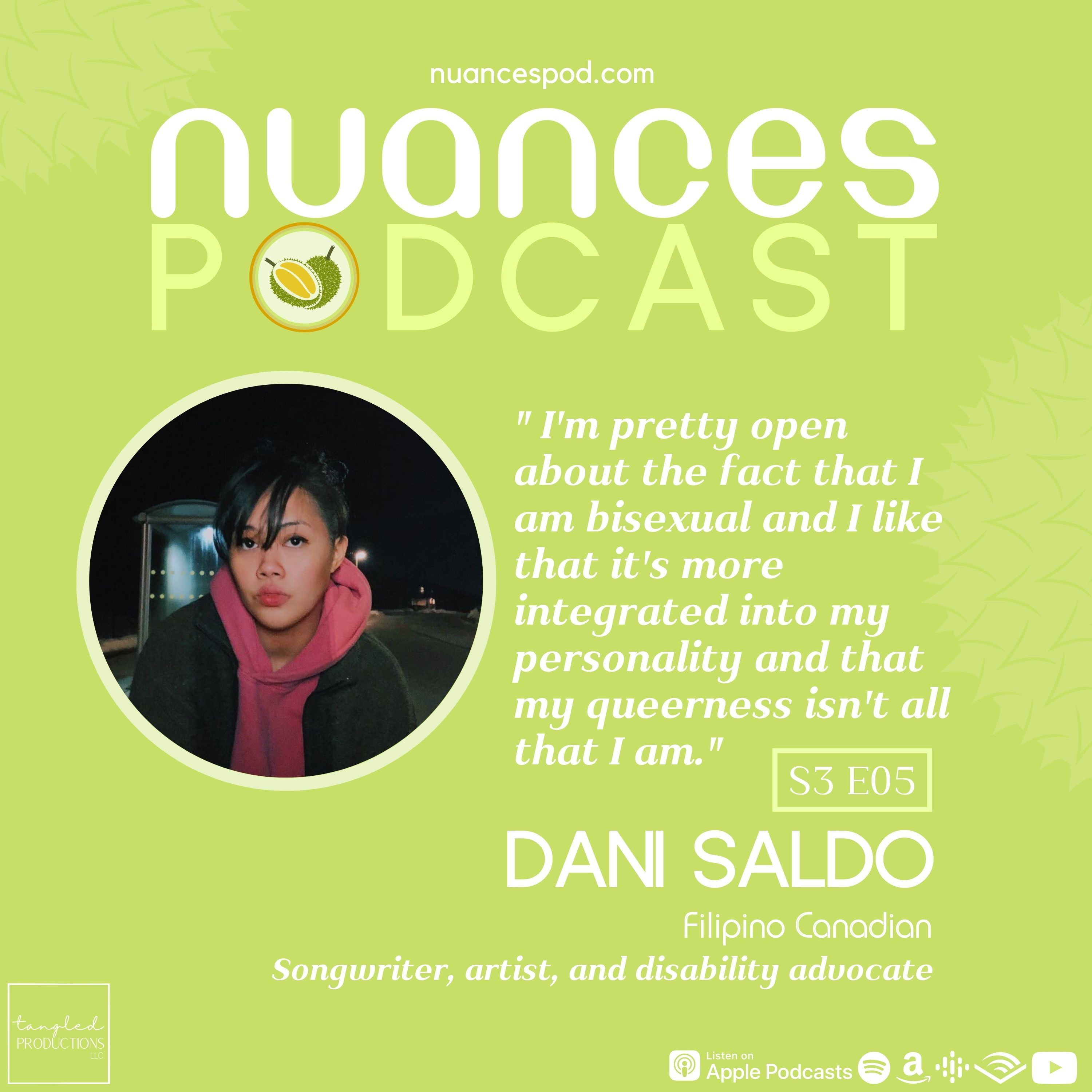 S3 E05: Dani Saldo is a hot, talented and disabled bisexual pop star on the rise who’s breaking up with her old (able-bodied) self.