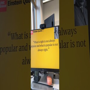 Einstein Quote - what is right is not always popular ... 18 November 2024 #einstein #Einsteinquotes