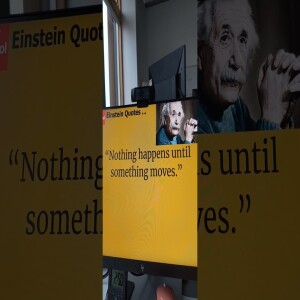 Einstein Quote - Nothing happens unit something moves - 18 November 2024 #quote #inspirationalquotes