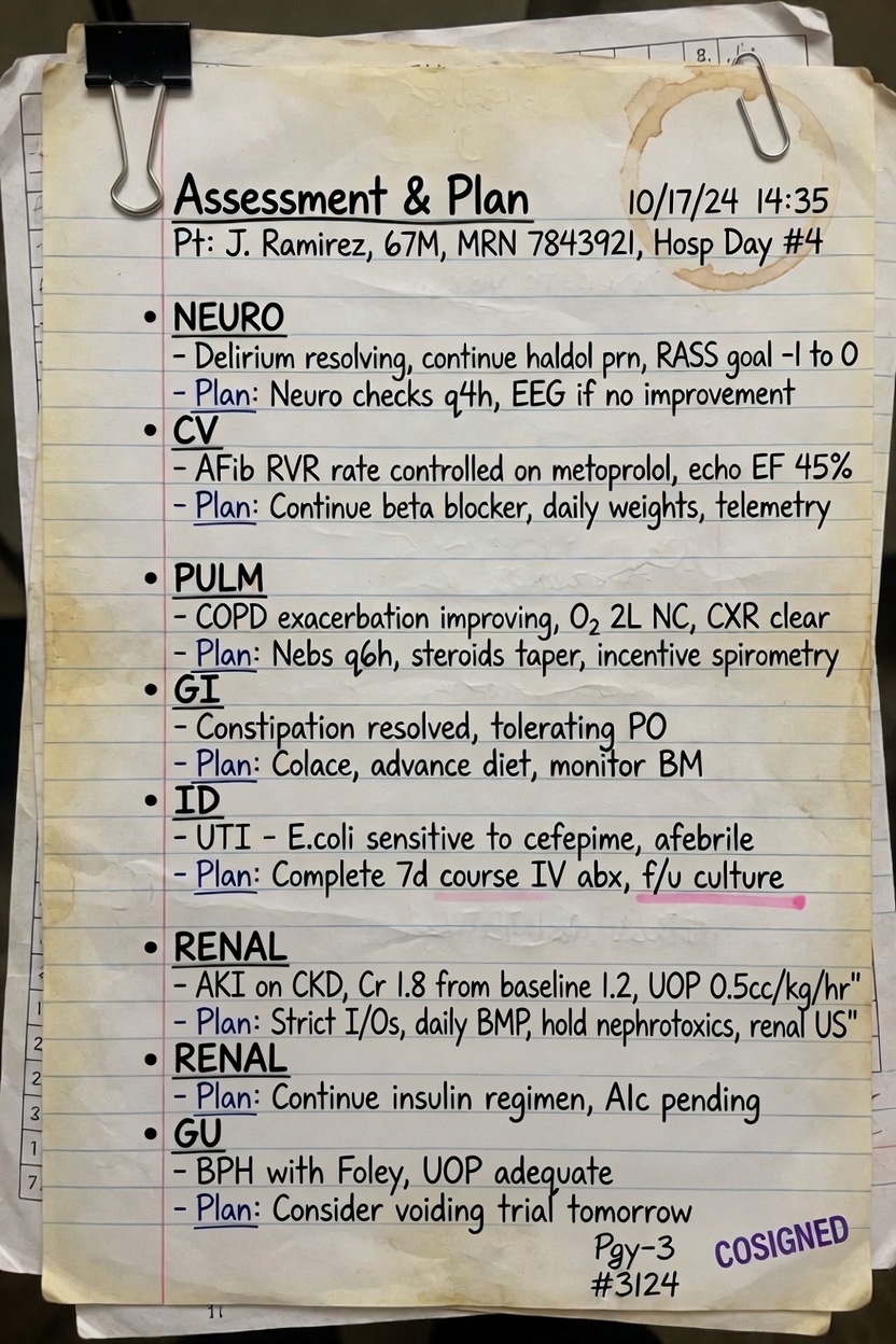 Dr. H’s Verbal Hassaboluses: Residents and Fellows: PLEASE Stop Writing System-Based Notes Right Now Dr. H’s Verbal Hassaboluses: Residents and Fellows: PLEASE Stop Writing System-Based Notes Right Now