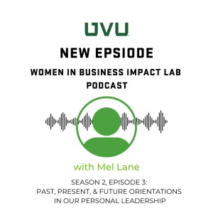 S2E3 - Past, Present, and Future Orientations in Our Personal Leadership, with Mel Lane