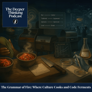 The Grammar of Fire - Where Culture Cooks and Code Ferments - The Deeper Thinking Podcast