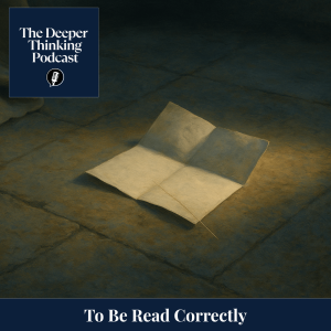 To Be Read Correctly: Autism, ADHD, and the Architecture of Misrecognition - The Deeper Thinking Podcast