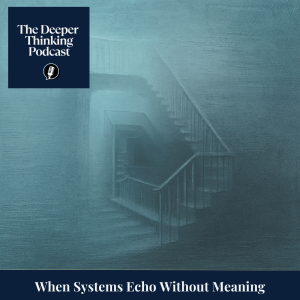When Systems Echo Without Meaning - The Deeper Thinking Podcast