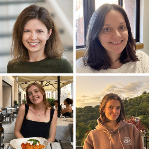 Melanie Cashin, Kristen Vogel, Zoe McDaniel '27, and Cordelia Whitman '27