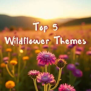 Top five wildflower themes: Native Meadow, Woodland Edge, Coastal Dune, Wetland, and Alpine Meadow.