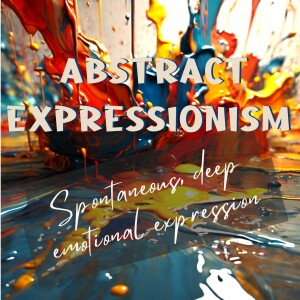 Abstract Expressionism, spontaneous, deep emotional expression