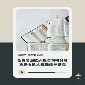 神經刀.自在道 (四十三):免費參加歐洲五旬宗研討會 - 再遇香港人挑戰我神學觀