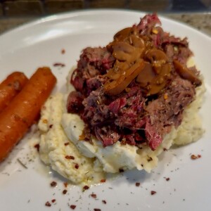Smoked then Braised Pot Roast
