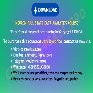 5.81$ iNeuron Full Stack Data Analytics Course — Courses4sale.pro