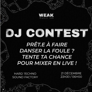 WEAKMUSICLAB X SOUNDFACTORY DJ CONTEST
