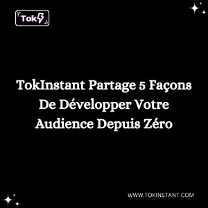 TokInstant Partage 5 Façons De Développer Votre Audience Depuis Zéro