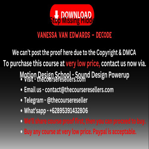 Thecourseresellers.com  - Vanessa Van Edwards - Decode