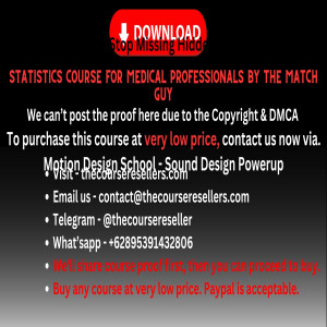 Thecourseresellers.com  - Statistics Course for Medical Professionals By The Match Guy