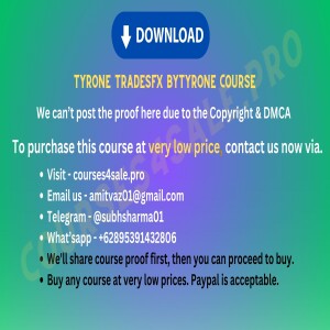 5.89$ Tyrone TradesFX ByTyrone Course — Courses4sale.pro