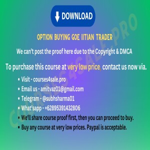 Rs 342–Option buying goe iitian trader — Courses4sale.pro