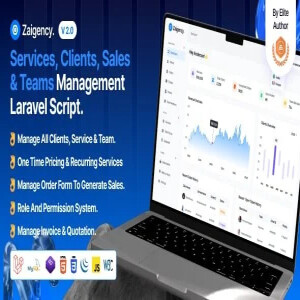 codeellipse.com - Zaigency – Services, Clients, Sales & Teams Management Laravel Script