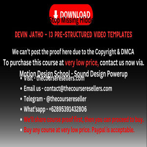 Thecourseresellers.com  - Devin Jatho - 13 Pre-Structured Video Templates