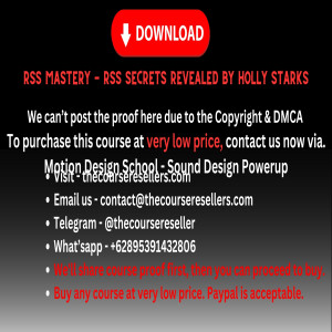 Thecourseresellers.com  - RSS Mastery - RSS Secrets Revealed By Holly Starks