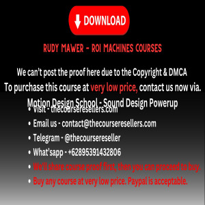 Thecourseresellers.com  - Rudy Mawer - ROI Machines Courses