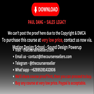 Thecourseresellers.com  - Paul Dang - Sales Legacy