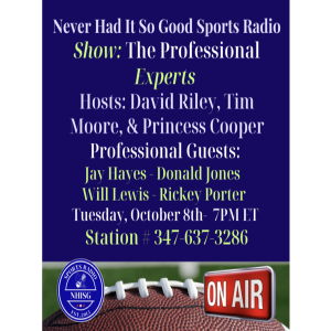 The Professional Experts Hosts: David Riley, Tim Moore, & Princess Cooper