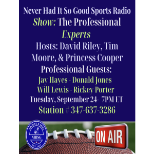 The Professional Experts Hosts: David Riley, Tim Moore, & Princess Cooper