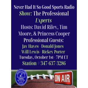 The Professional Experts Hosts: David Riley, Tim Moore, & Princess Cooper
