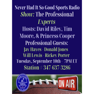 The Professional Experts Hosts: David Riley, Tim Moore, & Princess Cooper