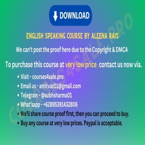 3.49$ English Speaking Course By Aleena Rais--Courses4sale.pro