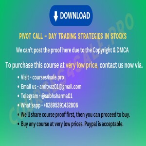 Rs 414-Pivot Call — Day Trading Strategies in Stocks — Courses4sale.pro