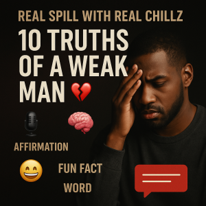 Real Spill With Real Chillz: 💔 10 Truths Of A Weak Man 🧠💬