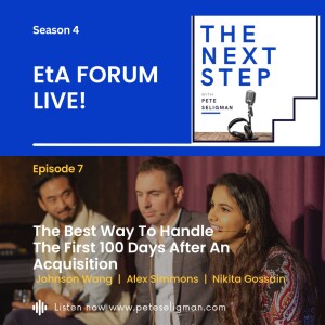 The Best Way To Handle The First 100 Days After An Acquisition