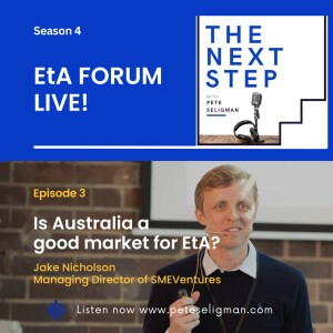 Is Australia a good market for EtA? - with Jake Nicholson from SME Ventures