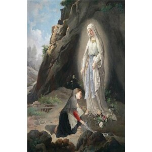 The Virgin Mary in Lourdes, France 1858