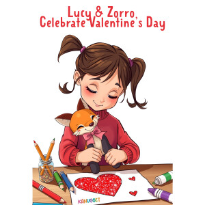 Lucy and Zorro Celebrate Valentine's Day