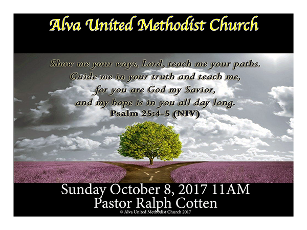 Alva UM Church 10/08/17 11AM Service