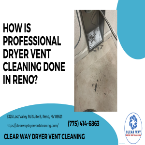 How is professional dryer vent cleaning done in Reno?