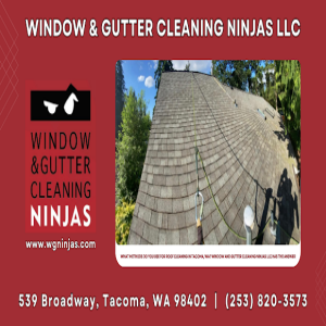 What Methods Do You Use For Roof Cleaning in Tacoma, WA? Window and Gutter Cleaning Ninjas LLC Has the Answer