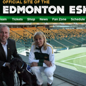 Edmonton Eskimos President/CEO Len Rhodes & ’Dogs with Wings’